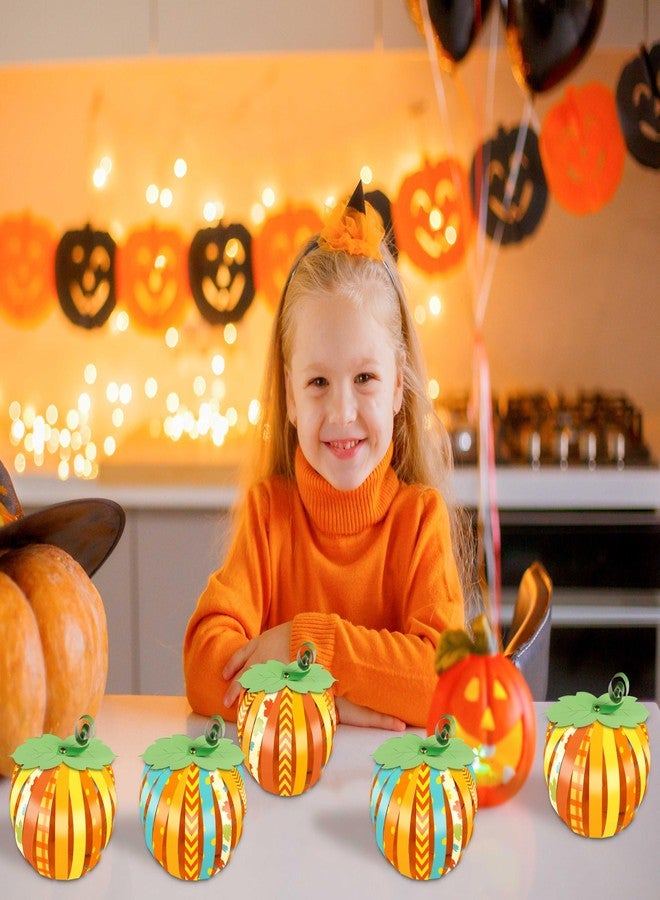 80UncleKimby 35Pcs Fall Pumpkin Crafts Kit for Kids - Halloween Thanksgiving DIY Paper Strip Art for Autumn Holiday School Classroom Activities Party Decor - Image 5